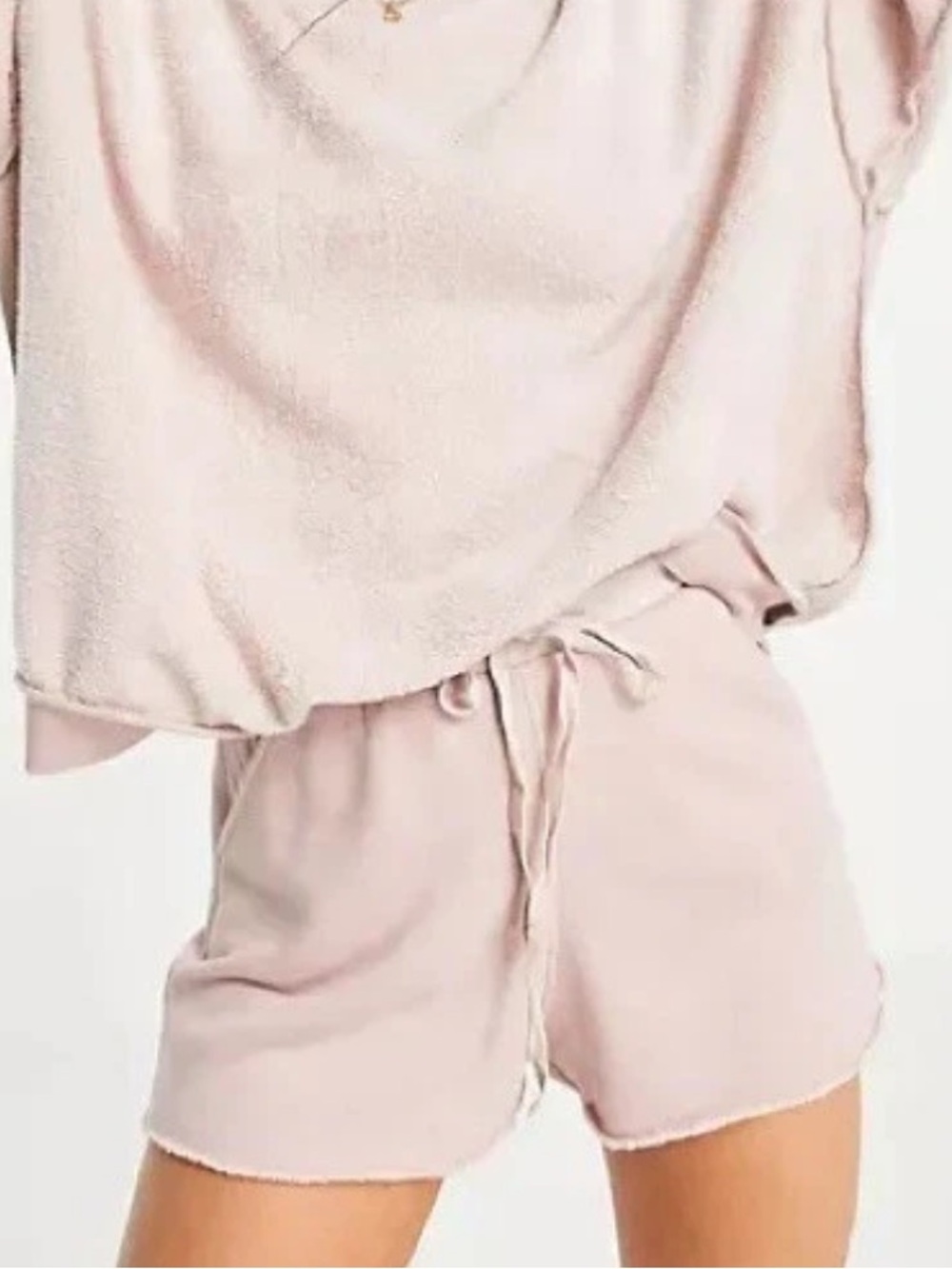 Intimately Free People Small shorts Kelly Movement fleece lined soft pink